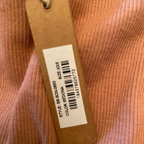 Skims Ribbed Stretch Cotton Bodysuit Sedona - Picture 6 of 6